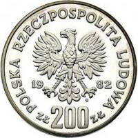 () Монета Польша 1982 год 200  ""    AU